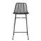 Hello Honey® Black Boho Rattan & Metal Bar Stool